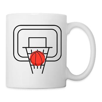 Basketball hoop with the ball - Mug - white - Right