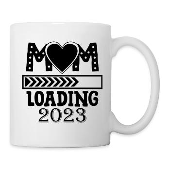 Mama loading 2023, werdende Mutter 2023 - Tasse - Weiß - Rechts