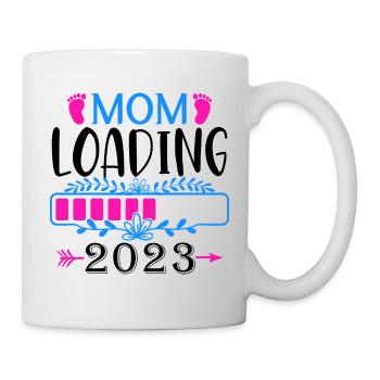 Mama loading 2023, werdende Mutter 2023 - Tasse - Weiß - Rechts