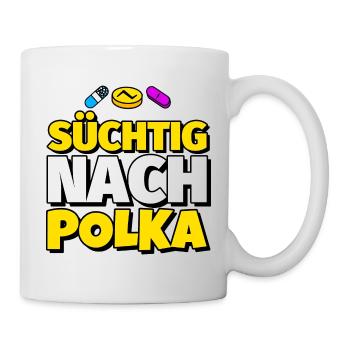 Polka Tanz lustig Geschenk - Tasse - Weiß - Rechts