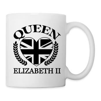 British Queen Elizabeth II 1926 - 2022 - Mug - white - Right