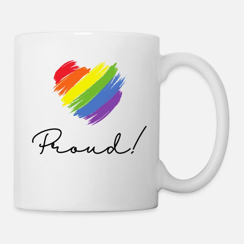 Das stolze Herz - Tasse - Weiß