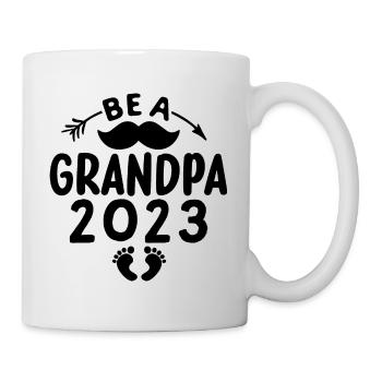 Werdender Opa 2023, 2023 werde ich Opa, 2023 Opa - Tasse - Weiß - Rechts