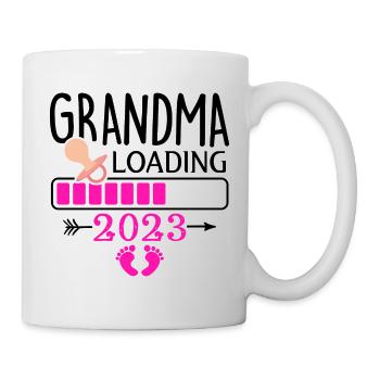 Grand-mère-à-être, Grand-mère chargement 2023 Grand-mère 2023 - Mug blanc - blanc - Droite