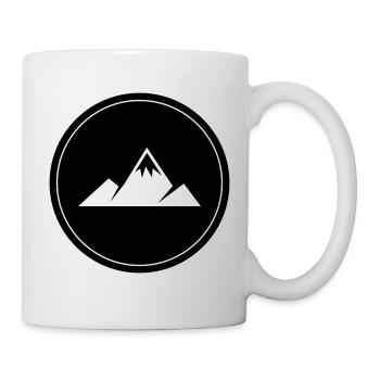 Berge Kreis - Mug - white - Right