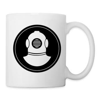 Taucher Helm Kreis - Tasse - Weiß - Rechts
