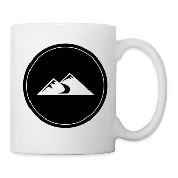 Mountains Icon Circle - Mug - white - Right