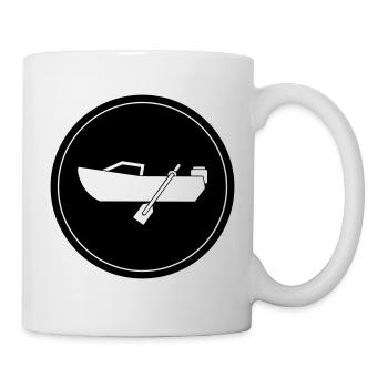 boot icon circle - Mug - white - Right