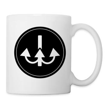 Icône de pêcheur à la ligne - Mug blanc - blanc - Droite