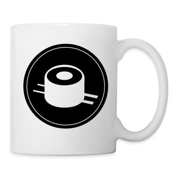 Sushi icon Kreis - Tasse - Weiß - Rechts