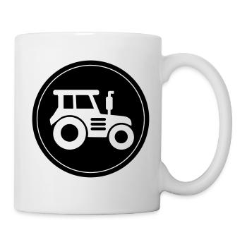 Tractor icon circle - Mug - white - Right