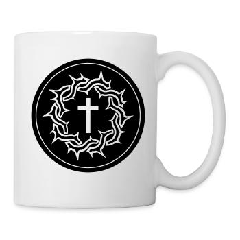 Dornenkrone Jesus icon - Tasse - Weiß - Rechts