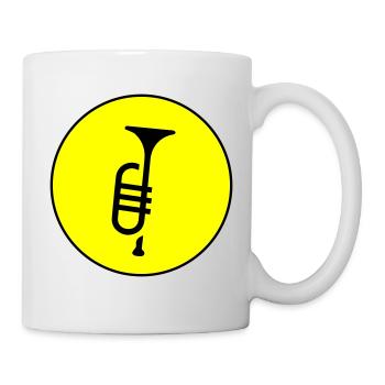 Musique de trompette - Mug blanc - blanc - Droite