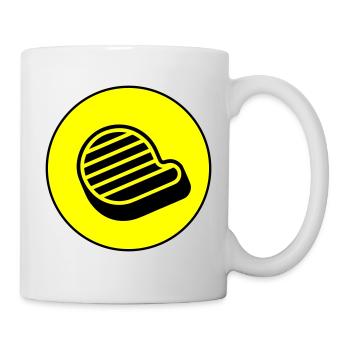 Meat steak symbol - Mug - white - Right