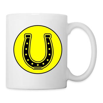 Hufeisen Symbol - Tasse - Weiß - Rechts