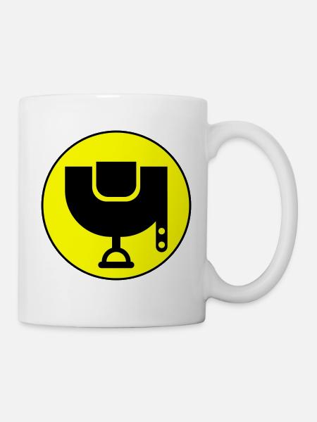 Sattel Symbol - Tasse - Weiß