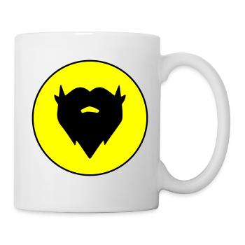 Symbole de barbe - Mug blanc - blanc - Droite