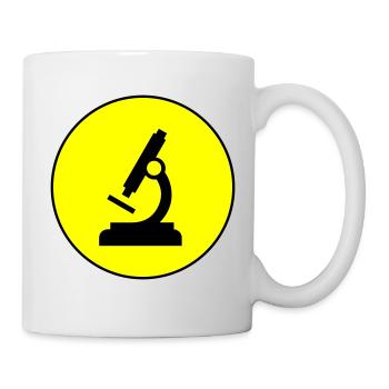 Icône d’icône de microscope - Mug blanc - blanc - Droite