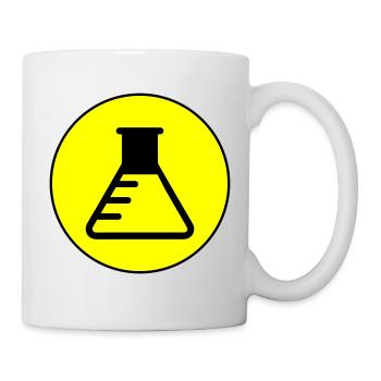 Icône de tube à essai - Mug blanc - blanc - Droite