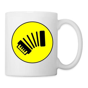 Musique d’accordéon - Mug blanc - blanc - Droite