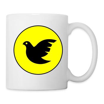 Symbole de la colombe - Mug blanc - blanc - Droite