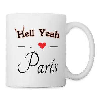 hell yeah i love Paris - Tasse - Weiß - Rechts