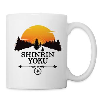 waldbaden shinrin yoku waldmeditation - Tasse - Weiß - Rechts