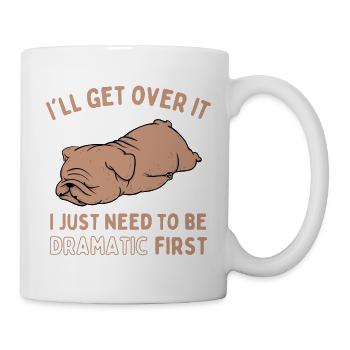 Tired Lazy Bulldog Funny Saying - Mug - white - Right