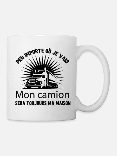 Idée cadeau camion humour - Mug blanc - blanc