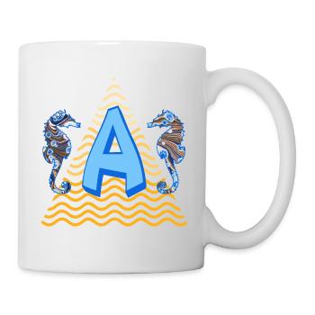 hippocampe e 262 a - Mug blanc - blanc - Droite