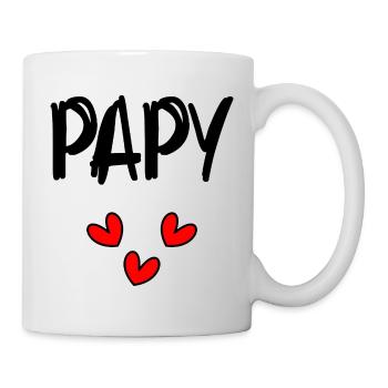 OPA. VATERTAG. ALLES GUTE ZUM GEBURTSTAG OPA. ICH LIEBE DICH - Tasse - Weiß - Rechts