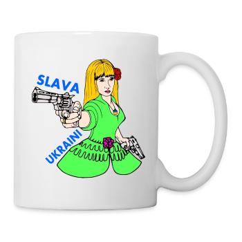 Slava ukraini - Tasse - Weiß - Rechts