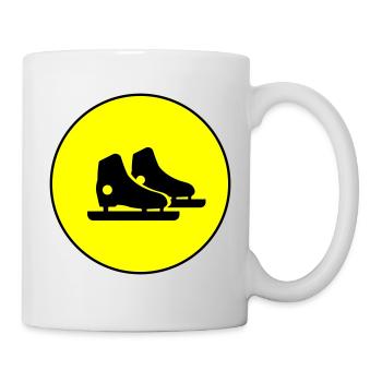 Patins de patinage artistique - Mug blanc - blanc - Droite