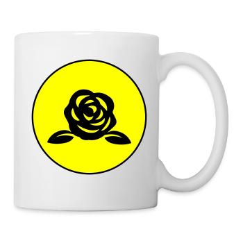 Symbole de la rose - Mug blanc - blanc - Droite