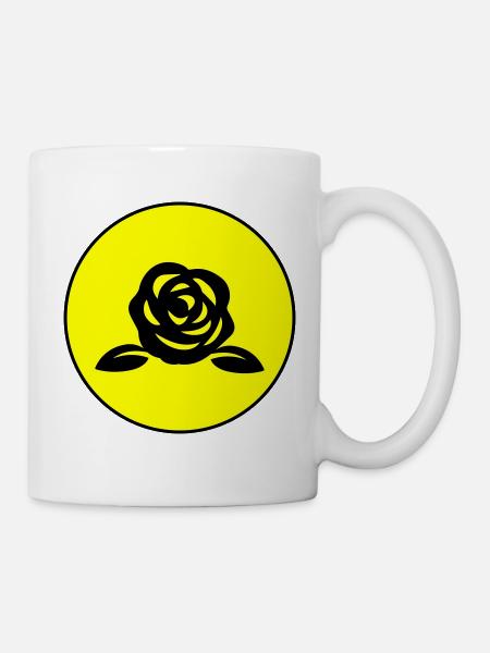 Rose symbol - Tasse - Weiß