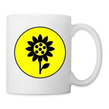 Icône d’icône de tournesol - Mug blanc - blanc - Droite