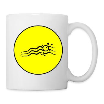 Icône d’onde - Mug blanc - blanc - Droite