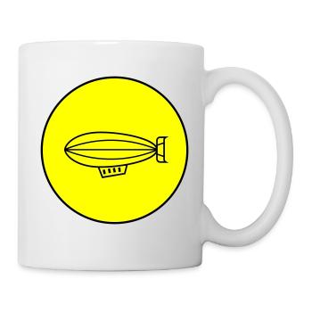 Symbole de l’icône Zeppelin - Mug blanc - blanc - Droite