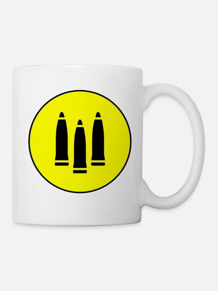 Patrone Icon symbol - Tasse - Weiß
