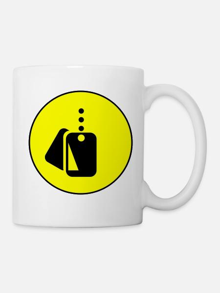 Abzeichen Icon symbol - Tasse - Weiß