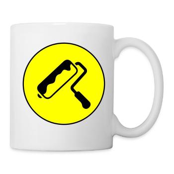 Painter Silhouette icon - Mug - white - Right