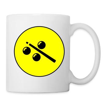 Icône de symbole de billard - Mug blanc - blanc - Droite