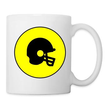 Icône Casque de football - Mug blanc - blanc - Droite