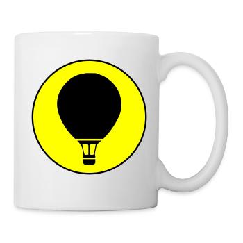 Icône de montgolfière - Mug blanc - blanc - Droite