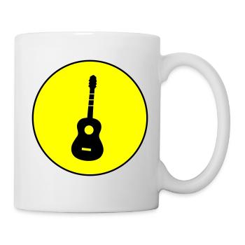 Gitarre Akustik - Tasse - Weiß - Rechts