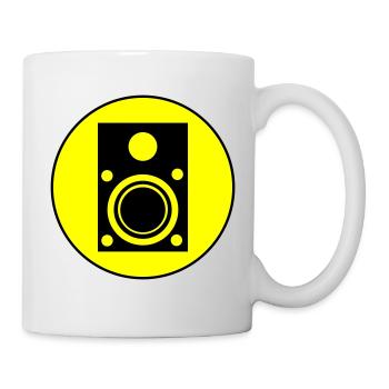 Speakers music symbol - Mug - white - Right