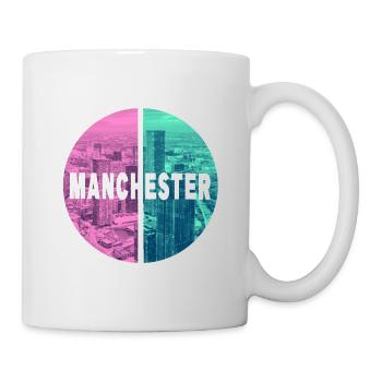 Manchester England UK City Skyline Home Love - Mug - white - Right