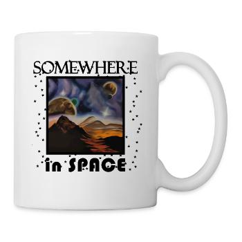 Somewhere in space a mysterious planet - Mug - white - Right