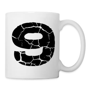 Maillot à 9 chiffres - Mug blanc - blanc - Droite