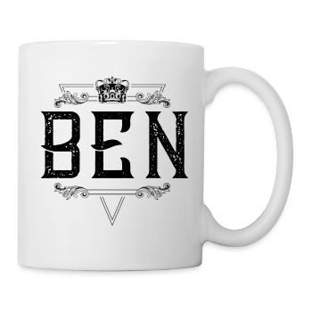 Ben Name - Tasse - Weiß - Rechts